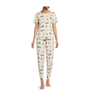 Glamping & s'mores plus size shirt & joggers pants pajama set size 2XL new‎